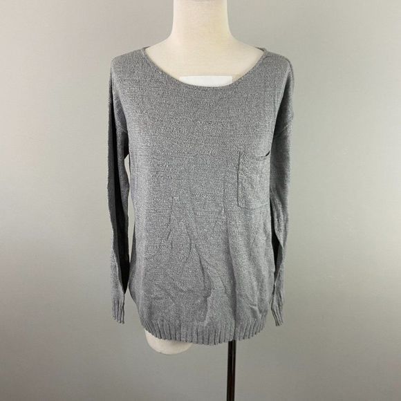 🌿4/$35🌿GAP‎ Grey Sweater with Pocket - Picture 2 of 7